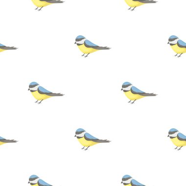 Parus simgesi beyaz arka plan üzerinde izole karikatür tarzı. Park desen hisse senedi vektör çizim.