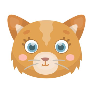 Kedi namlu simgesi beyaz arka plan üzerinde izole karikatür tarzı. Hayvan namlu sembol stok vektör çizim.
