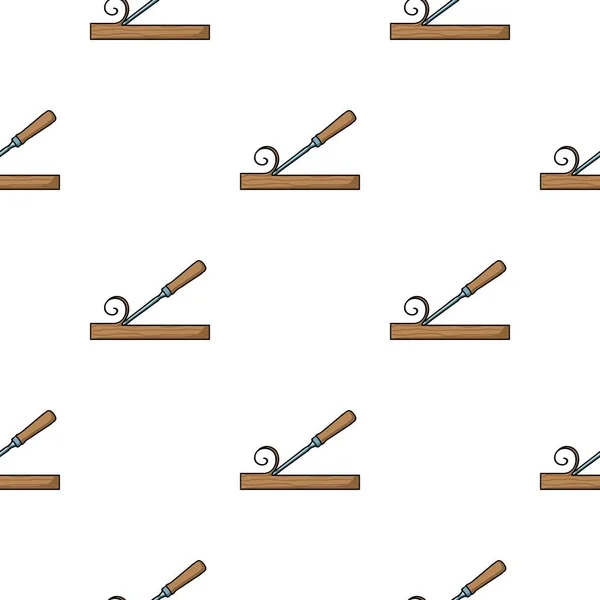 Icono de bisel en estilo de dibujos animados aislado sobre fondo blanco. Aserradero y madera patrón stock vector ilustración . — Vector de stock