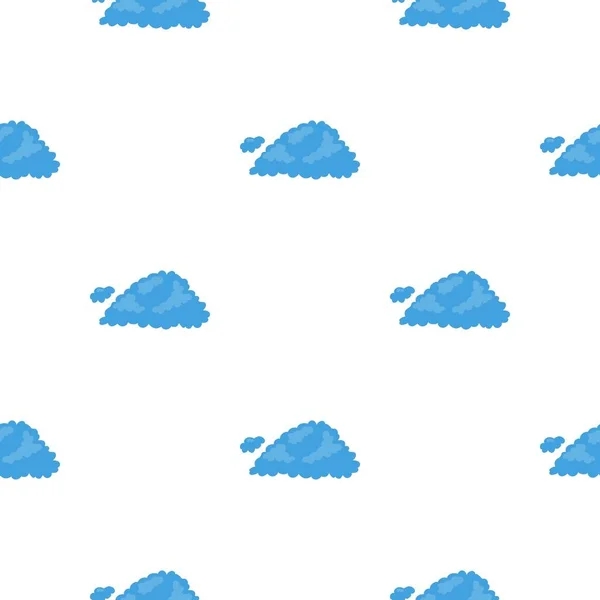 Icono de nube en estilo de dibujos animados aislado sobre fondo blanco. Tiempo patrón stock vector ilustración — Archivo Imágenes Vectoriales