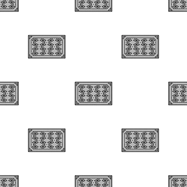 Turkish carpet icon in black style isolated on white background. Turkey pattern stock vector illustration. — Stock Vector