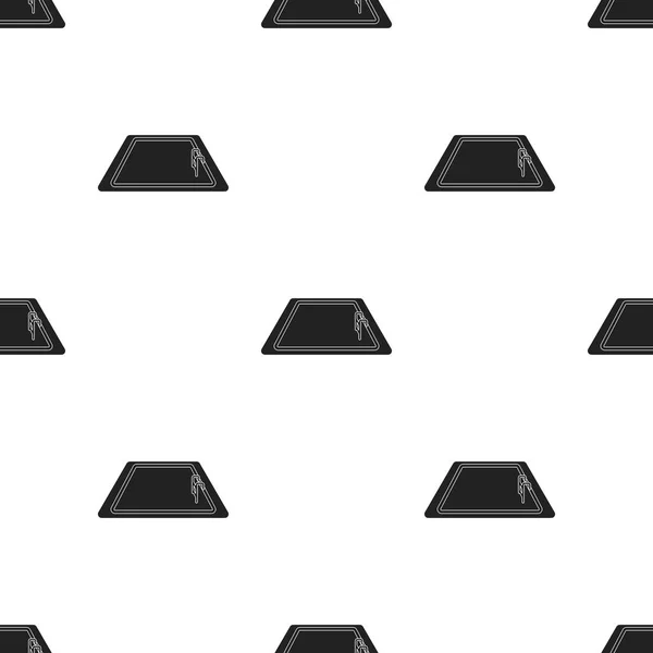 Icône de piscine en style noir isolé sur fond blanc. Modèle d'hôtel illustration vectorielle de stock . — Image vectorielle