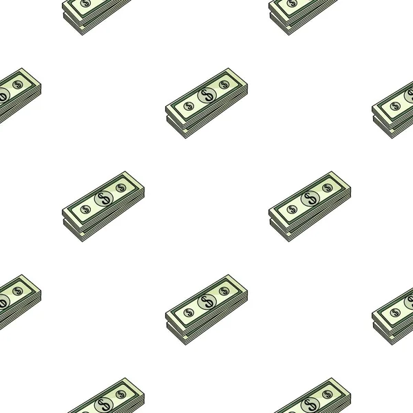 Para simgesi beyaz arka plan üzerinde izole karikatür tarzı yığını. Para ve Finans desen hisse senedi vektör çizim.