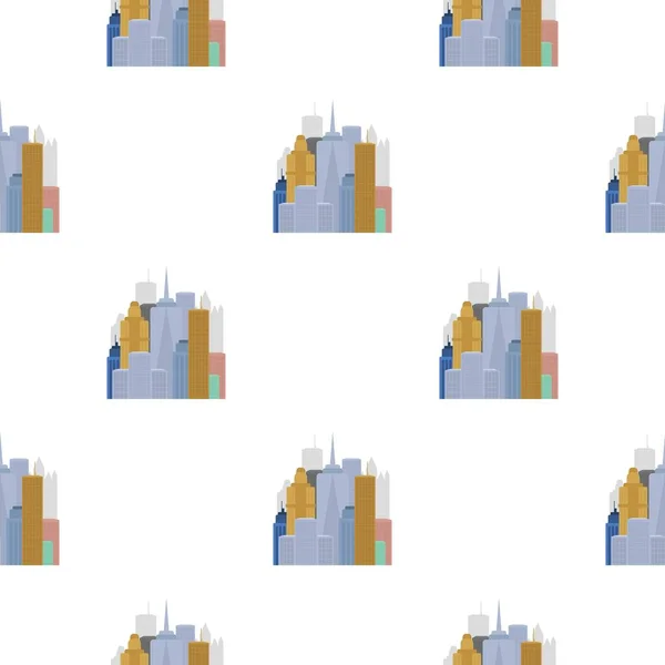 Megalopoli icona in stile cartone animato isolato su sfondo bianco. Illustrazione vettoriale dello stock del modello paese USA . — Vettoriale Stock