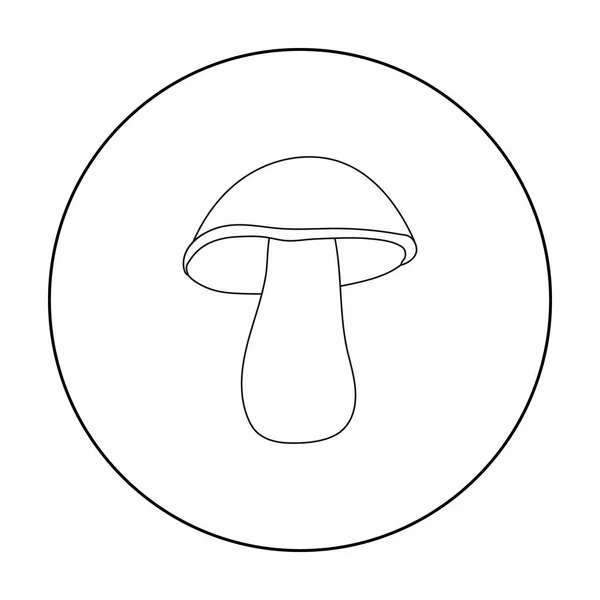 Esboço do ícone do cogumelo. Ícone de legumes Singe do esboço de comida ecológica . —  Vetores de Stock