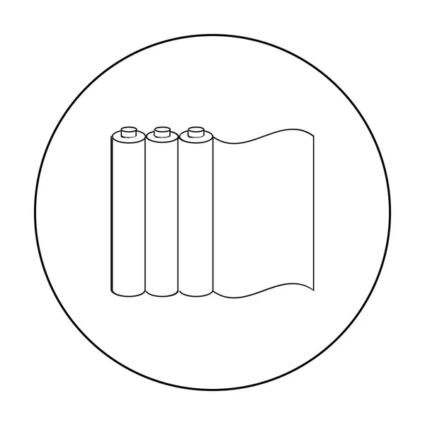 Кольоровий папір для друку в контурному стилі ізольований на білому тлі. Типографія символ запас Векторні ілюстрації . — стоковий вектор