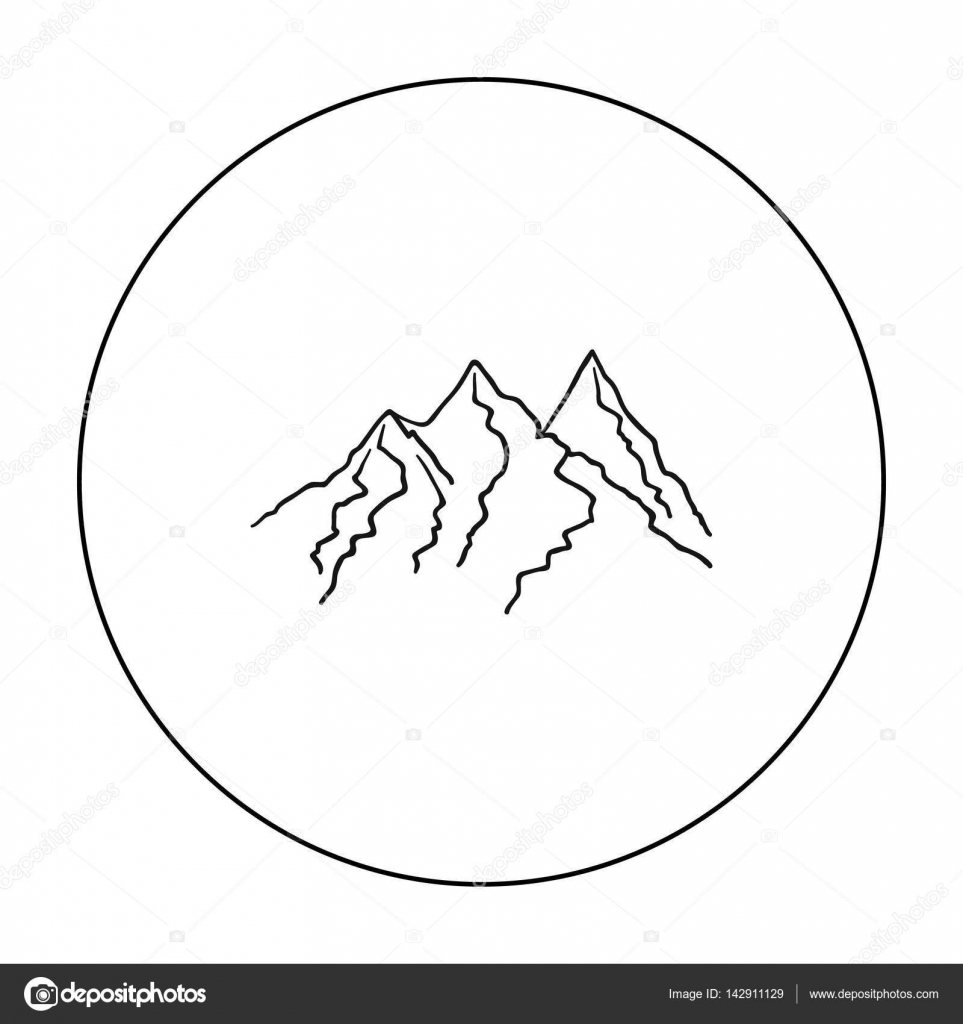 Free Free 235 Simple Mountain Outline Svg SVG PNG EPS DXF File