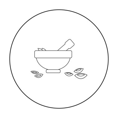 Tuz kase simge vektör çizim için web ve hareket eden