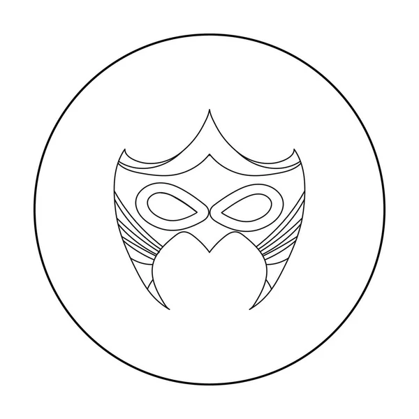 Μάσκα εικονίδιο ματιού στο στυλ διάρθωσης που απομονώνονται σε λευκό φόντο. Υπερήρωα s μάσκα σύμβολο μετοχών διανυσματικά εικονογράφηση. — Διανυσματικό Αρχείο