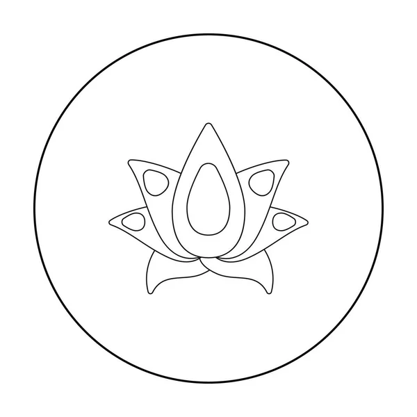 Icona Lotus di illustrazione vettoriale per web e mobile — Vettoriale Stock