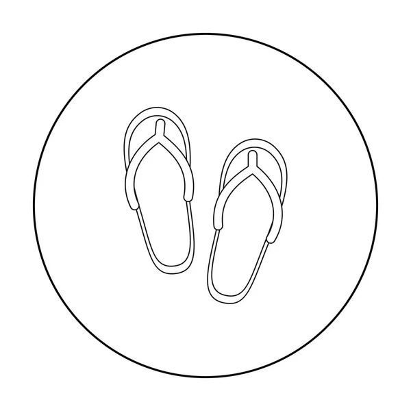 Slippers icoon van vectorillustratie voor web en mobiel — Stockvector