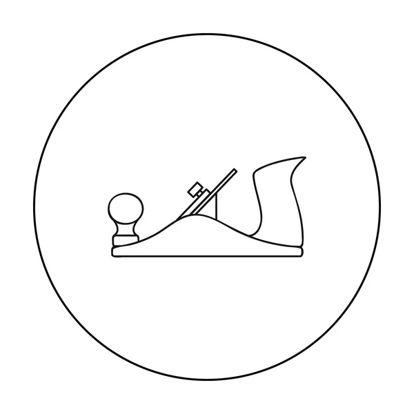 Ícone de avião Jack em estilo esboço isolado no fundo branco. Serraria e madeira símbolo estoque vetor ilustração . — Vetor de Stock