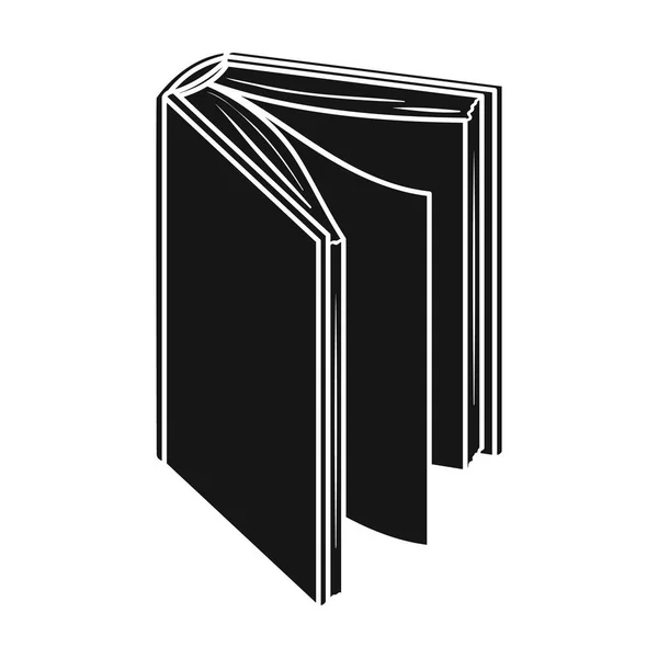 Schwarzes Büchersymbol im schwarzen Stil isoliert auf weißem Hintergrund. Bücher Symbol Aktienvektor Illustration. — Stockvektor