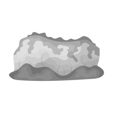 Yüksek Yeşil dağlar. Dağları ormanları ile kaplı. Farklı dağlar tek tek renkli stil vektör simge stok çizim simgesini.