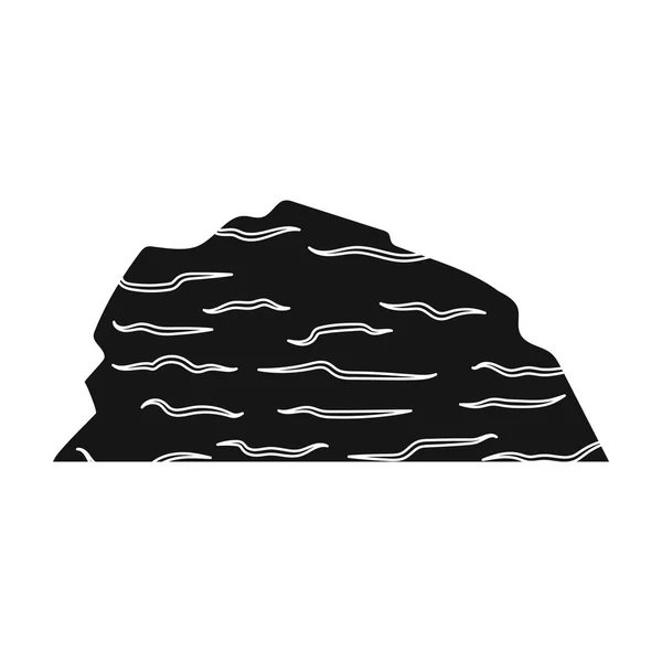 와일드 웨스트에 샌 디 식입니다. 모래 산입니다. 사막에 있는 산맥. 다른 산 싱글 블랙 스타일 벡터 기호 재고 일러스트 레이 션에 아이콘. — 스톡 벡터