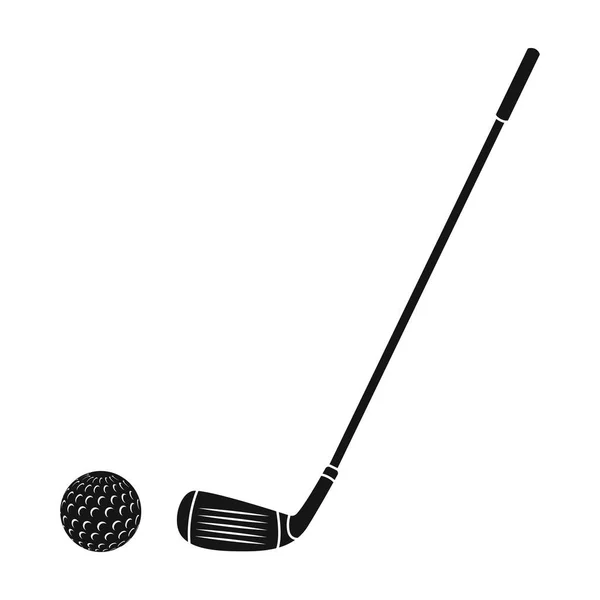 Icono de golf en estilo negro aislado sobre fondo blanco. Escocia país símbolo stock vector ilustración . — Archivo Imágenes Vectoriales