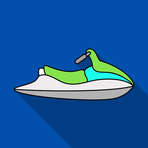 Water scooter for entertainment.Water transport for two people.Ship and water transport single icon in flat style vector symbol stock illustration.