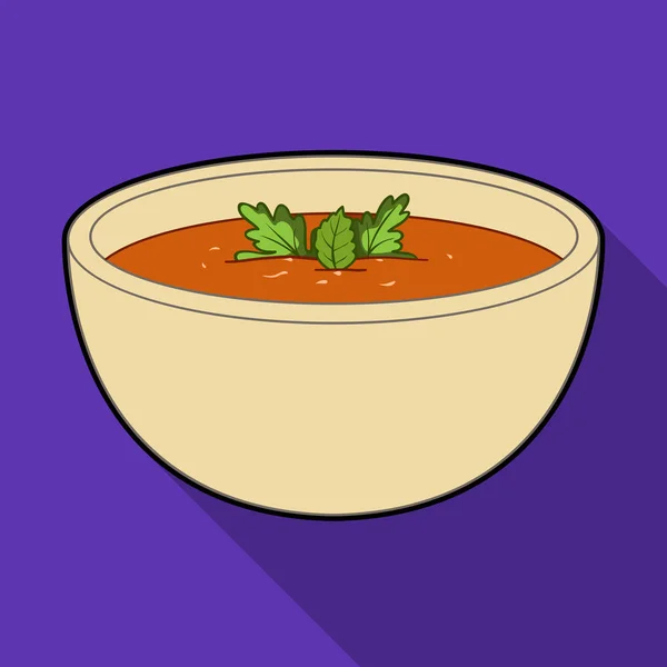 Tture de porcelaine avec la soupe.Soupe-purée végétarienne de citrouille.Plats végétariens icône unique dans le style plat vectoriel symbole illustration de stock . — Image vectorielle