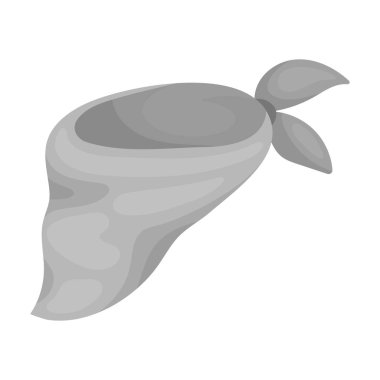 Güzellik için boyun mavi bandaj. Tek tek renkli stil vektör simge stok çizim simgesini eşarp ve şal.