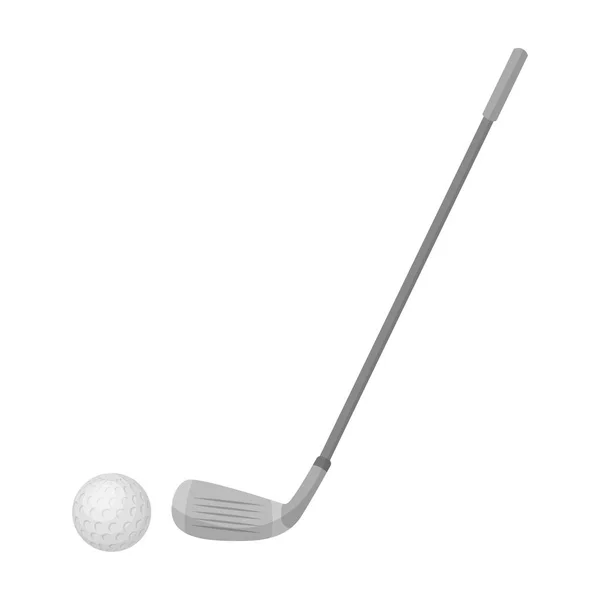 Icono de golf en estilo monocromo aislado sobre fondo blanco. Escocia país símbolo stock vector ilustración . — Archivo Imágenes Vectoriales