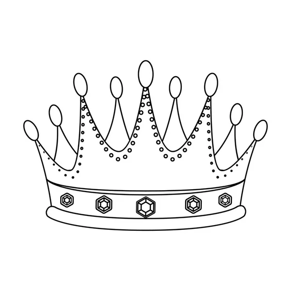Coroa de ouro com diamantes o vencedor do concurso de beleza.Prêmios e troféus único ícone em estilo esboço vetor símbolo estoque ilustração . —  Vetores de Stock