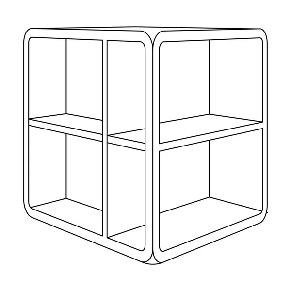 Mesa de café pequena sala. Mesa branca com cells.Bedroom mobiliário único ícone em estilo esboço vetor símbolo estoque ilustração . —  Vetores de Stock