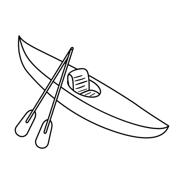 Green kayak for downhill on a mountain river.Sports water transport.Ship and water transport single icon in outline style vector symbol stock illustration.