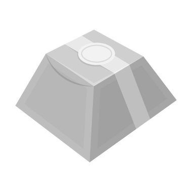 Hediyelik bir piramit şeklinde. Tatil hediye paketi. Tek tek renkli stil vektör simge stok çizim simgesini hediyeler ve sertifikalar.