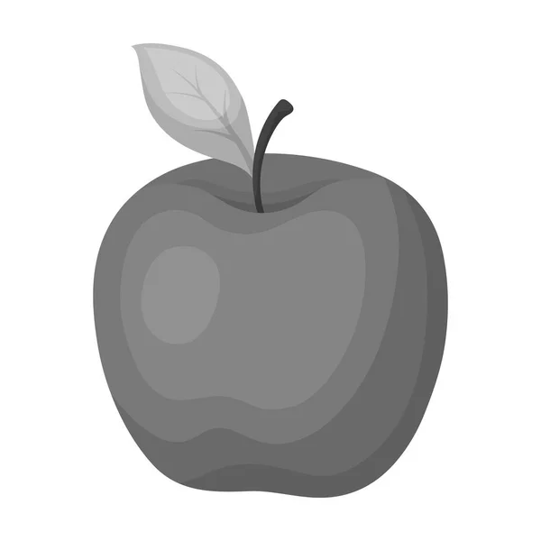 Manzana Roja. Snack en la escuela. Almuerzo en el descanso. escuela y educación icono único en el estilo monocromo vector símbolo stock ilustración . — Vector de stock