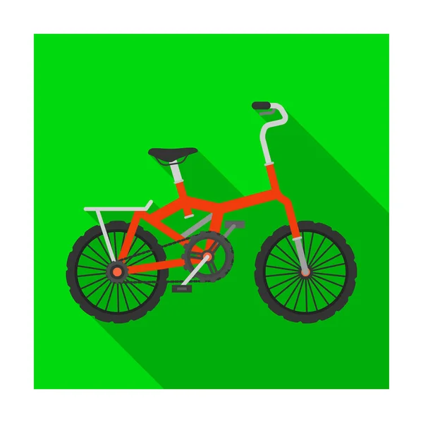 Pequeña bicicleta naranja para niños. Bicicletas para niños y un estilo de vida saludable.Diferentes Bicicleta icono único en estilo plano símbolo vectorial stock illustration . — Vector de stock