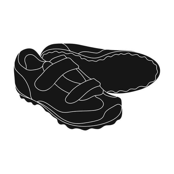Chaussures pour cyclistes. Cyclisme spécial pour le cyclisme. Tenue cycliste icône unique en noir style vectoriel symbole illustration stock . — Image vectorielle