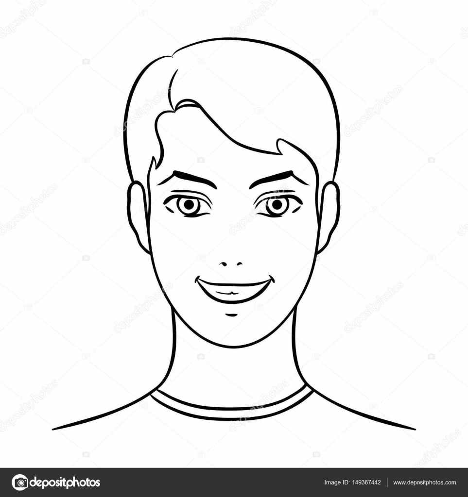 Avatar Of A Man With Brown Hair Avatar And Face Single Icon In