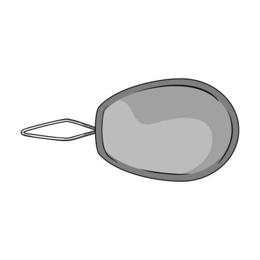 İğne threading için cihaz. Tek renkli stil vektör simge stok çizimde tek simge dikiş veya terzilik araçları kit.