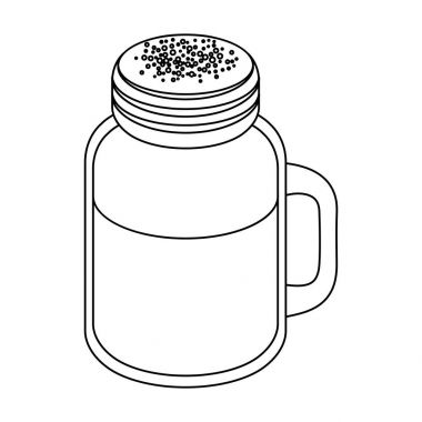 muzlu süt. Kahve Çift Kişilik kutsal kişilerin resmi içinde anahat stili vektör simge stok çizim web farklı türleri.