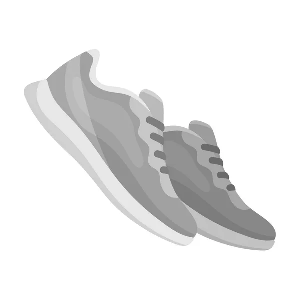 Sapatilhas azuis para esportes. Sapatos esportivos. Ginásio e treino único ícone em estilo monocromático símbolo vetorial ilustração stock . —  Vetores de Stock