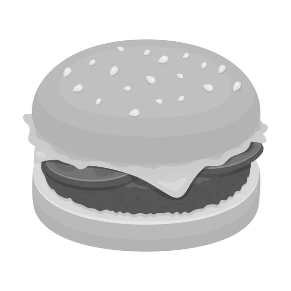 Burger με μπιφτέκι και slabom. Μπαρ τροφίμων με μπύρα. Παμπ μόνο εικονίδιο σε μονόχρωμη στυλ διάνυσμα σύμβολο μετοχής εικονογράφηση. — Διανυσματικό Αρχείο