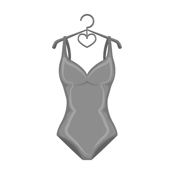 Maillot de bain bleu monotone pour filles. Vêtements de bain dans la piscine.Icône unique de wimcuits dans le symbole vectoriel de style monochrome illustration de stock . — Image vectorielle