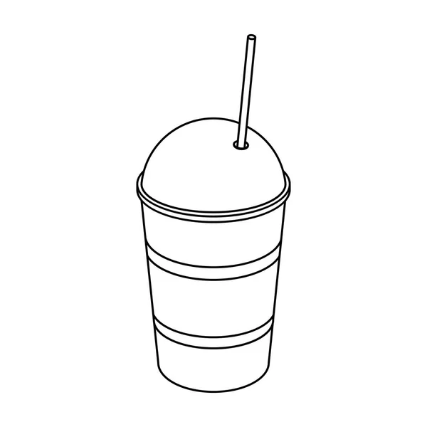 Latte zum Mitnehmen. Verschiedene Arten von Kaffee einzigen Symbol in Umriss Stil Vektor Symbol Stock Illustration Web. — Stockvektor