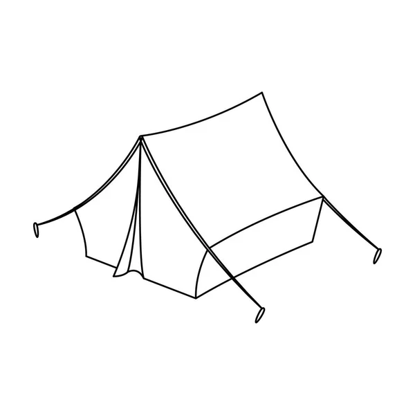 Синяя палатка с горошком. . — стоковый вектор