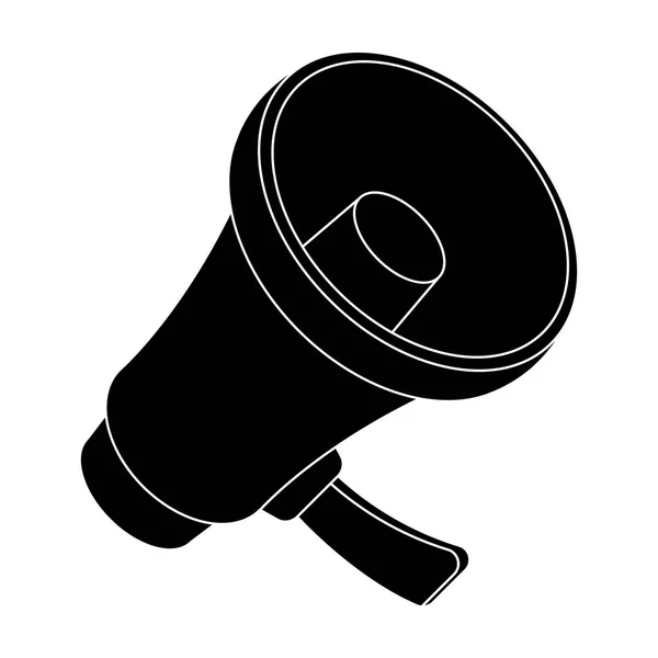 Un fan de football shout.Fans icône unique en noir de style vectoriel symbole illustration de stock . — Image vectorielle
