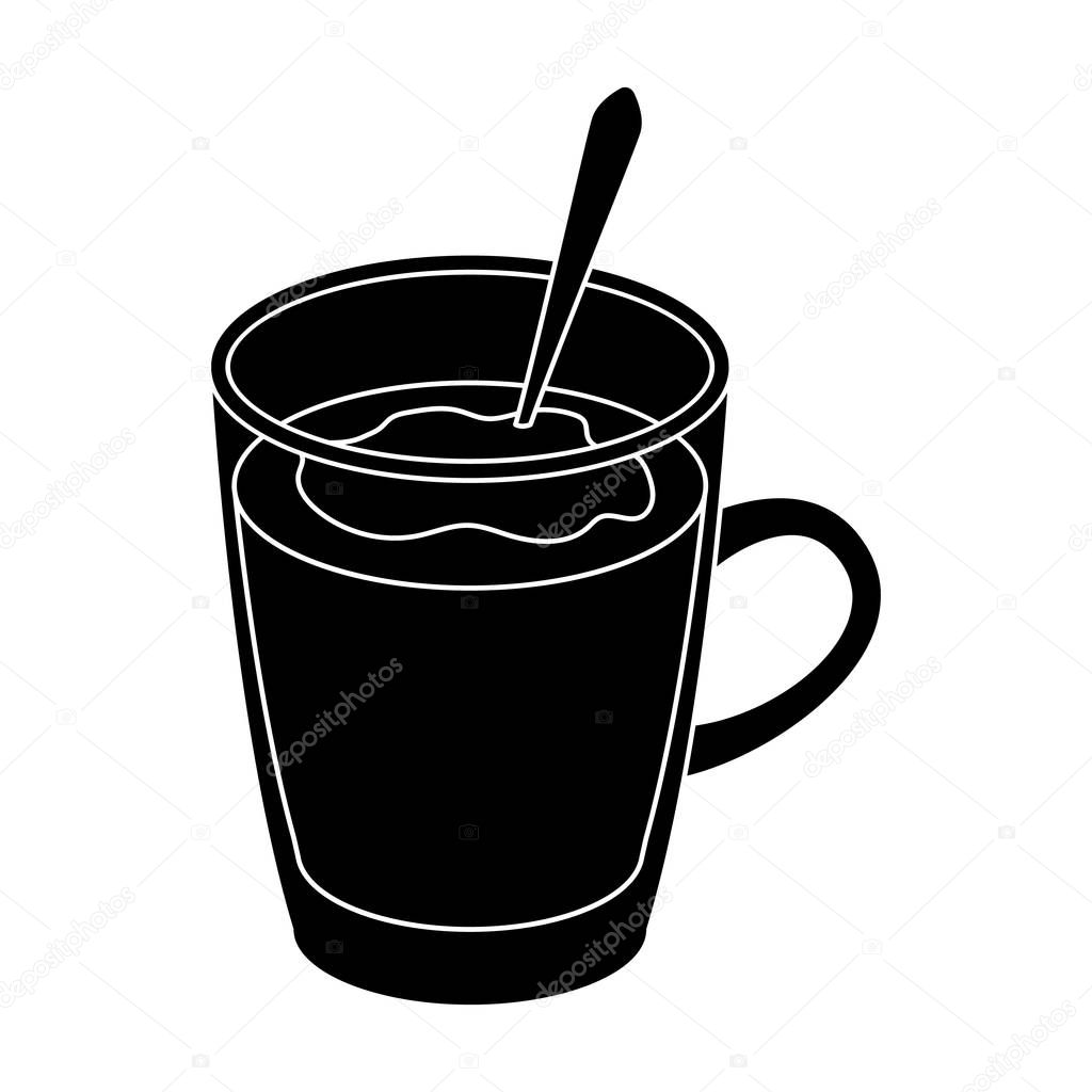 bicerin coffee.Different types of coffee single icon in black style vector symbol stock illustration web.