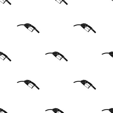 Yakıt meme simge siyah stil beyaz arka plan üzerinde izole içinde. Petrol sanayi desen hisse senedi vektör çizim.