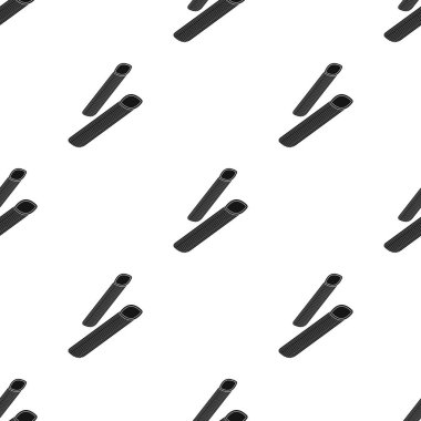 Penne rigate makarna simge siyah stil beyaz arka plan üzerinde izole içinde. Makarna desen stok tür illüstrasyon vektör.