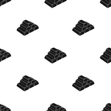 Altın barlar simge siyah stil beyaz arka plan üzerinde izole içinde. ABD ülke desen hisse senedi vektör çizim.