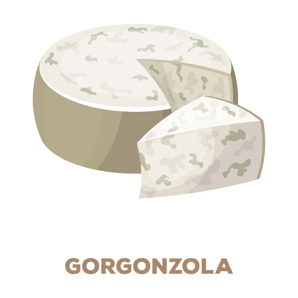 Gorgonzola.Different είδη τυριού μόνο εικονίδιο στο καρτούν στυλ διάνυσμα σύμβολο απόθεμα ενδεικτικά web. — Διανυσματικό Αρχείο