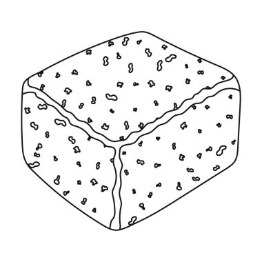 Biber uyuşturucu. Peynir tek simge siyah stil vektör simge stok çizim web içinde farklı türde.