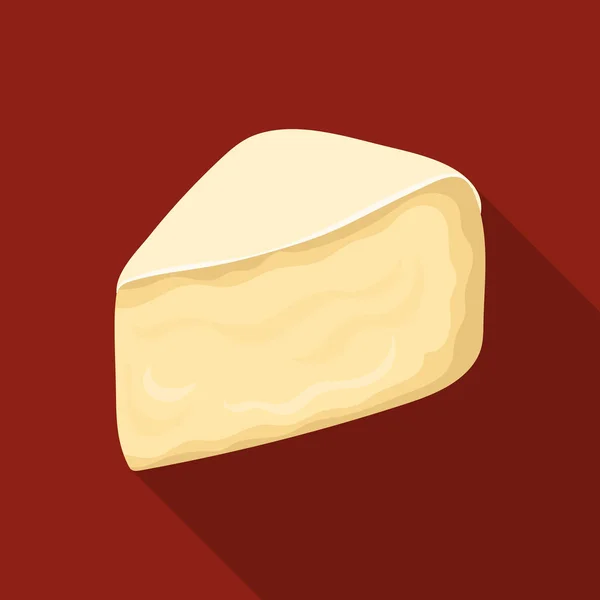 Camembert.Different kind of cheese single icon in black style simbol saham vector illustration web . - Stok Vektor