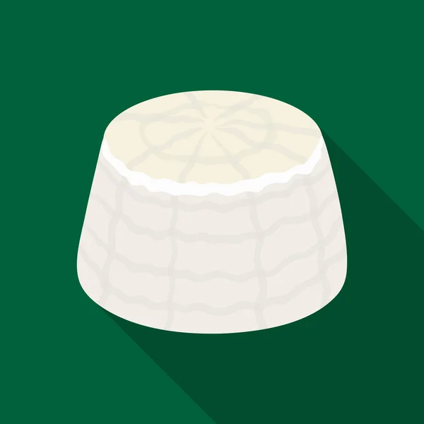 Ricotta.Different sorters ost enda ikon i svart stil vektor symbol stock illustration web. — Stock vektor