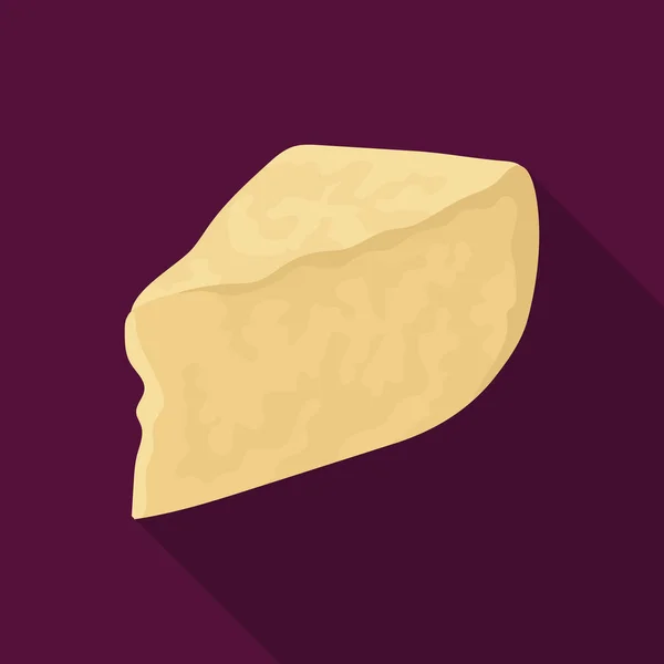 Parmesan.Different チーズ単一黒スタイル ベクトル シンボル ストック イラスト web のアイコンの種類. — ストックベクタ