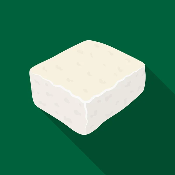 Queijo feta.Different tipos de queijo único ícone no estilo preto símbolo vetorial estoque ilustração web . —  Vetores de Stock